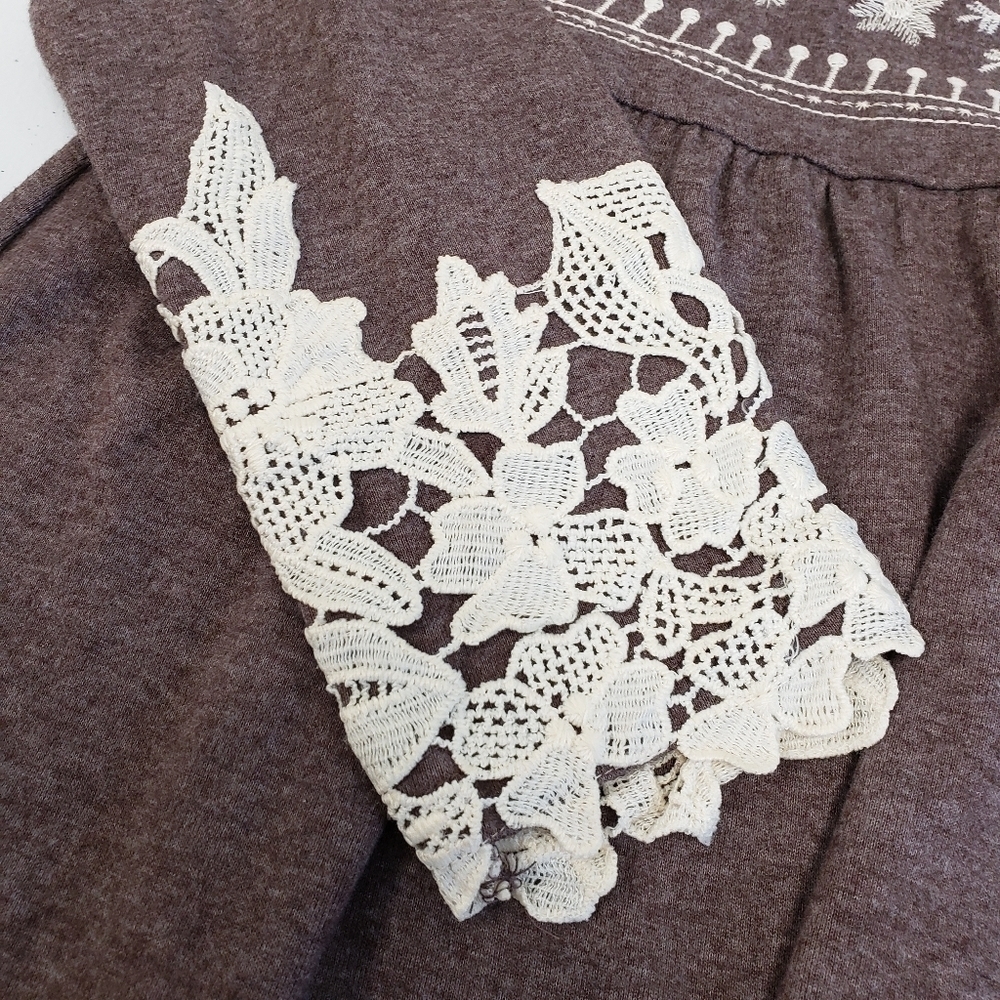 Tennessee Honey Womens Embroidered Lace Top Size Small - Picture 5 of 7